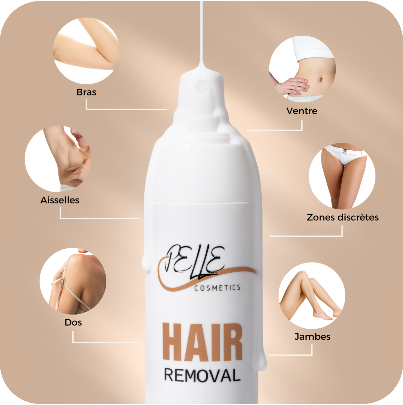 Spray dépilatoire Pelle Cosmetics